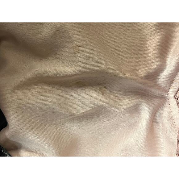 Women’s Fancy Pink Lace Top with Black Balloon Mini Skirt Dress Party Cocktail - Picture 7 of 8